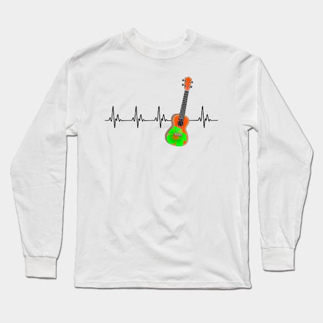 Love Playing Guitar Long Sleeve T-Shirt by macdonaldcreativestudios